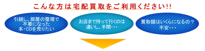 こんな方は宅配買取りをご利用ください!!